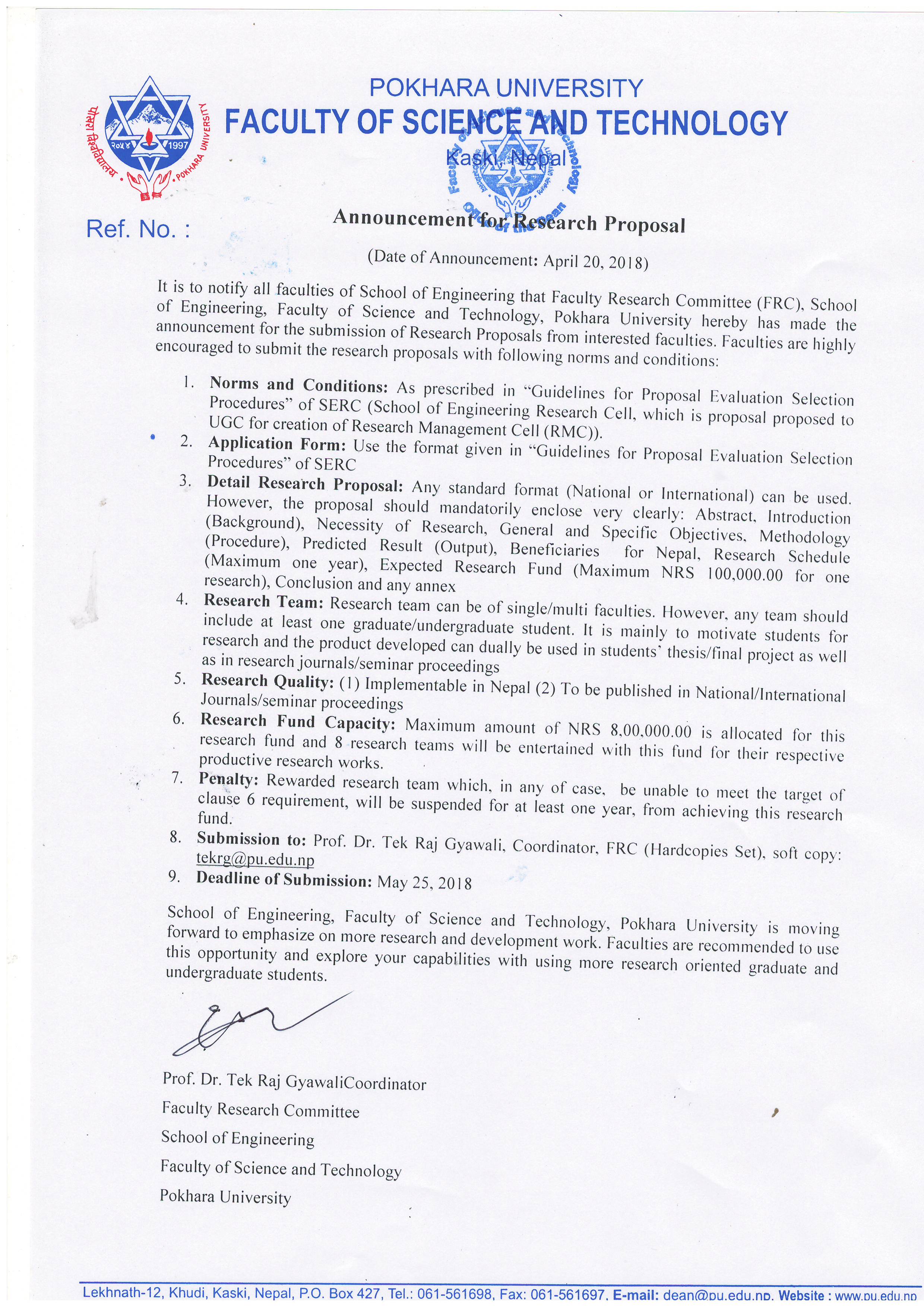 Research Proposal Pokhara University