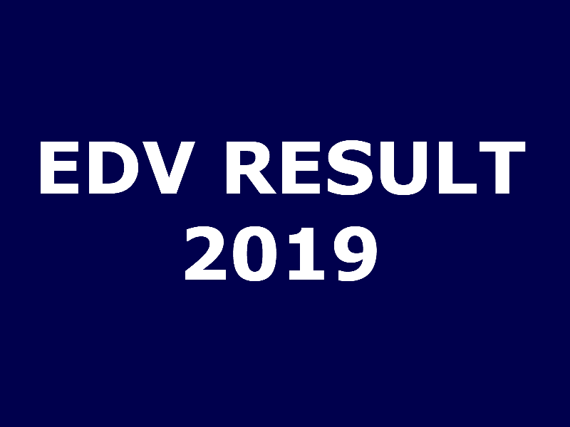 edv result 2019